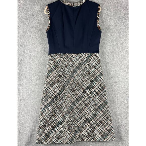 Tory Burch Tweed Pencil Dress Women 10 Textured Academia Career Old Money NEW - Picture 13 of 16